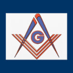 Freemason symbol postcards