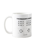 Freemason's Cipher (Cryptography) Coffee Mugs