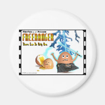 FREERANGER Film-Face Funny SPOOF HIGHLANDER eggs Fridge Magnet