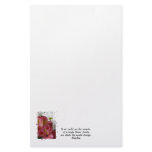 Freesia and Daisy in star frame/with Buddha quote Customized Stationery