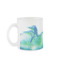 Freestyle BMX Rider in Cool Pop Art Style Coffee Mugs