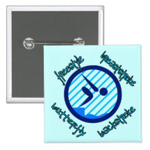 Freestyle Breaststroke Butterfly Backstroke Pinback Buttons
