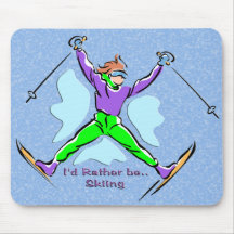 Freestyle Skier Mousepad