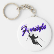 Freestyle Skiing Keychains