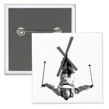 Freestyle Skiing Pinback Buttons