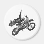 Freestyling with dirt bike fridge magnets