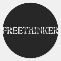 Freethinker Round Sticker