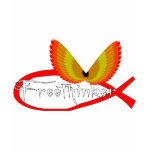 Freethinking Fish Symbol t-shirts