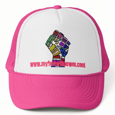 freewillpower: winning pink cap mesh hats by freewillpower