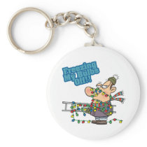 freezing my bulbs off xmas lights funny cartoon keychains
