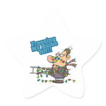 freezing my bulbs off xmas lights funny cartoon stickers