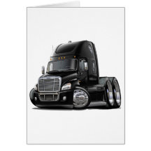 Freightliner Cascadia Black Truck Cards