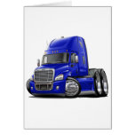 Freightliner Cascadia Blue Truck Greeting Cards
