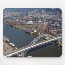 Fremont Bridge in Portland Oregon. Mouse Pads