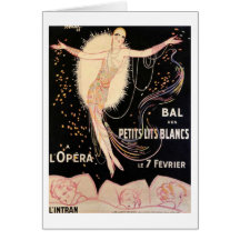 French 1920s Charity Ball Poster Cards