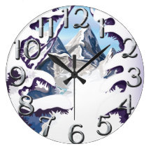 French Alps Wallclocks