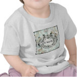 French Antique Style Rococo Design & Pink Roses Shirts