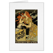 French Art Nouveau Greeting Card