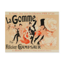 French Belle Epoque vintage poster postcard