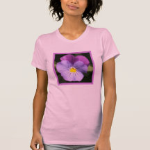 French Blue Purple Pansy T Shirt
