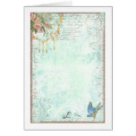 French Bluebird & Tassels Greeting Card