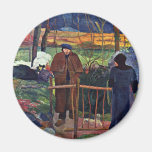 French: Bonjour Monsieur Gauguin (Ii), Good Mornin Refrigerator Magnets
