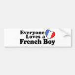 French Boy Bumper Stickers
