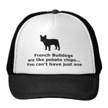 French Bull Dogs are like Potato Chips Mesh Hats