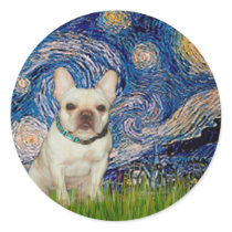 French Bulldog 1 - Starry Night Sticker