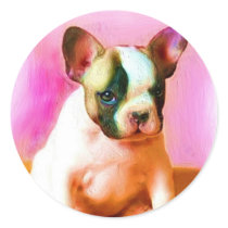 French Bulldog Art stickers