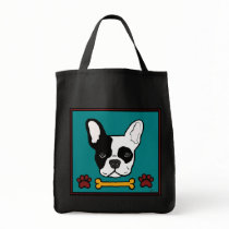 French Bulldog Bone Tote Bag