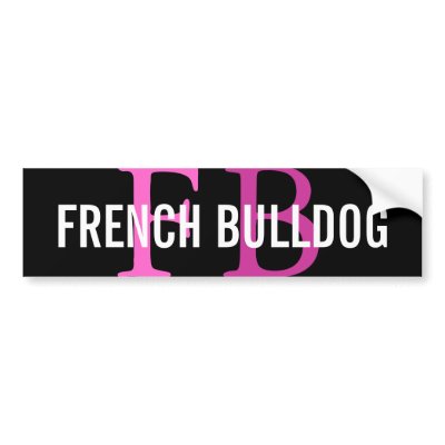 French Bulldog Breed Monogram Design by FCACshelter