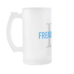 French Bulldog Breed Monogram Design Coffee Mugs
