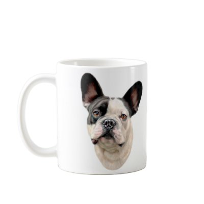 French Bulldog BW Bust Mugs by DanesRUs