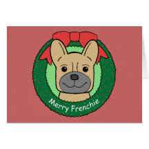 French Bulldog Christmas Card