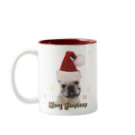 French bulldog Christmas mug
