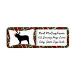 French Bulldog Christmas Return Address Labels