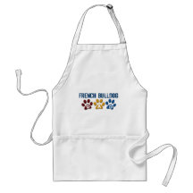 FRENCH BULLDOG Dad Paw Print 1 Apron