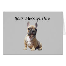 French Bulldog Greeting Card
