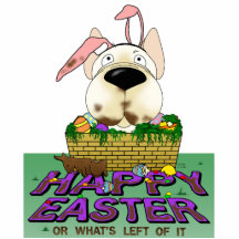 French Bulldog Happy Easter Sculpture Photo Cutout