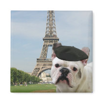 French Bulldog in Paris  magnet