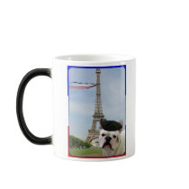 French Bulldog in Paris mug