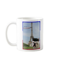 French Bulldog in Paris mug