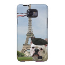 French bulldog in Paris Samsung Galaxy S Case