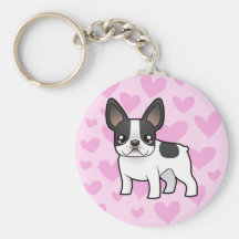 French Bulldog Love Keychains