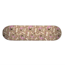 French Bulldog Pattern Skateboard Decks