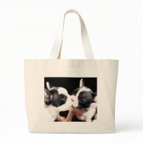 French bulldog puppies tote bag