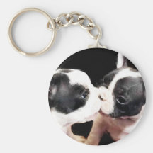 French bulldog puppies key chain