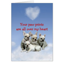 French Bulldog Puppy Love Card