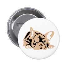 French Bulldog rose Pin